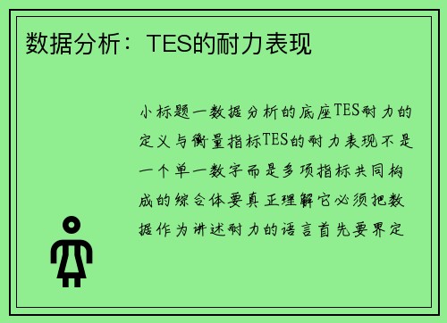 数据分析：TES的耐力表现